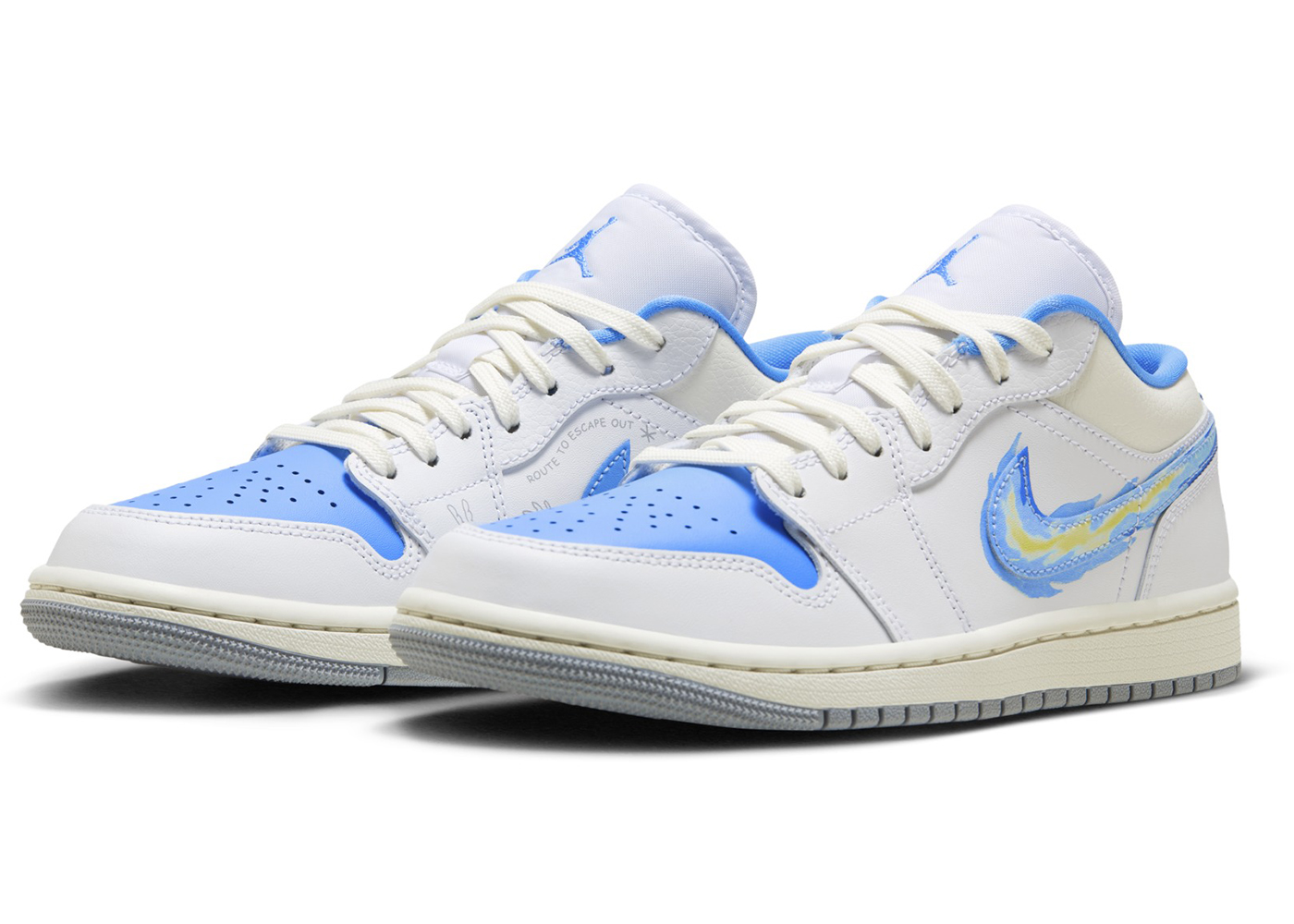 (Women) Air Jordan 1 Low SE 'Just Skate - University Blue' FJ7219-441-1