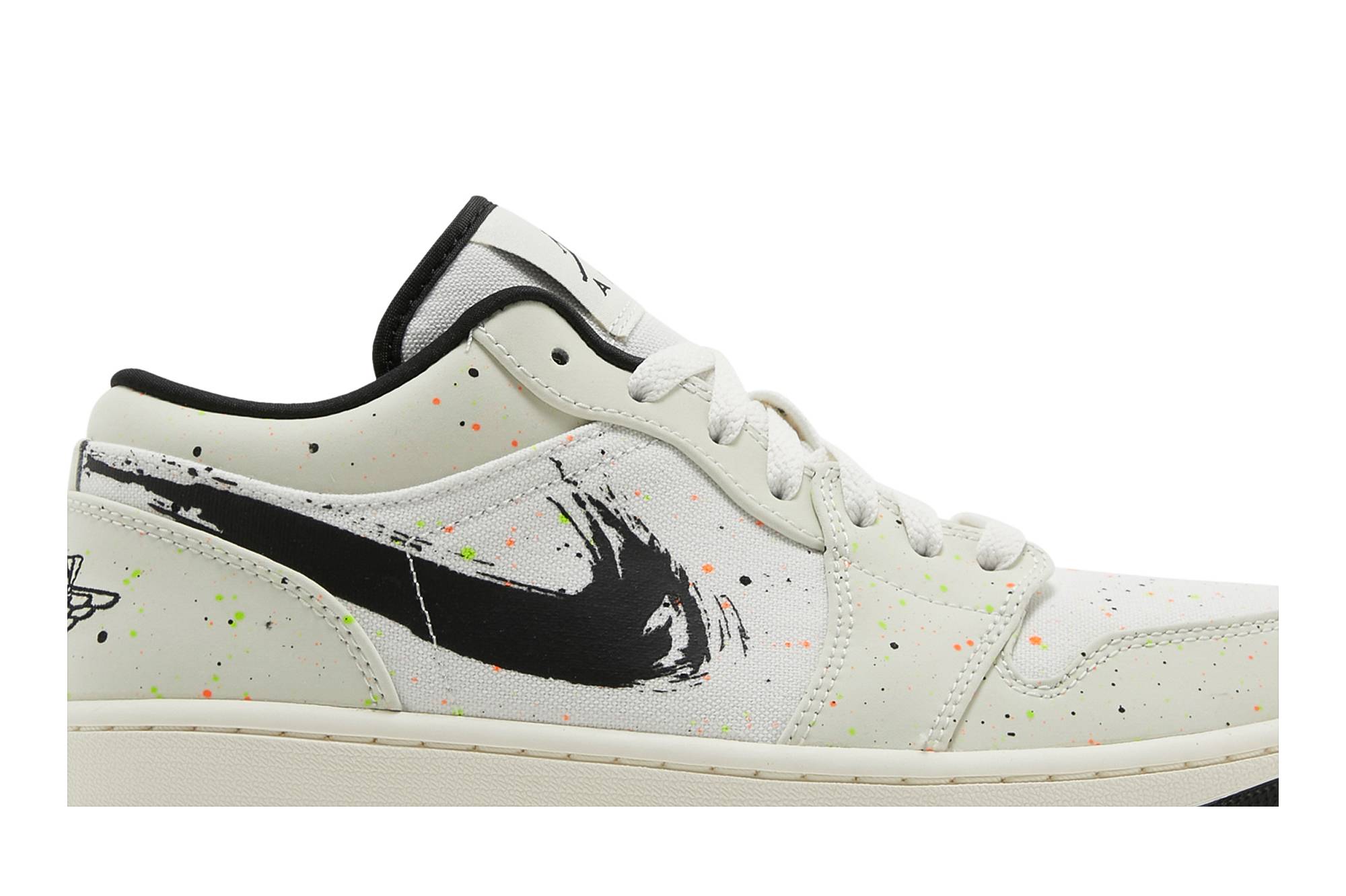 Air Jordan 1 Low 'Brushstroke Swoosh - Paint Splatter' DM3528-100-6