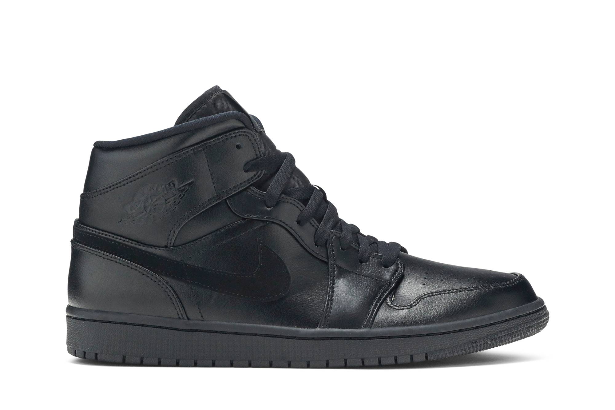 Air Jordan 1 Mid 'Triple Black' 554724-090-8