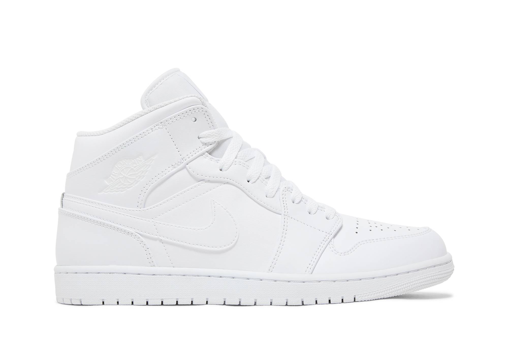 Air Jordan 1 Mid 'Triple White' 2022 554724-136-8