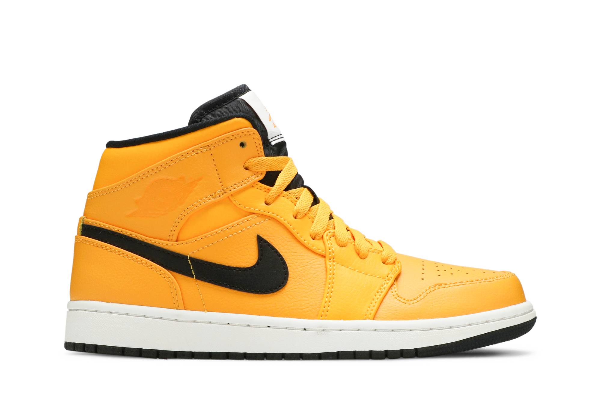 Air Jordan 1 Mid 'University Gold' Black 554724-700-8