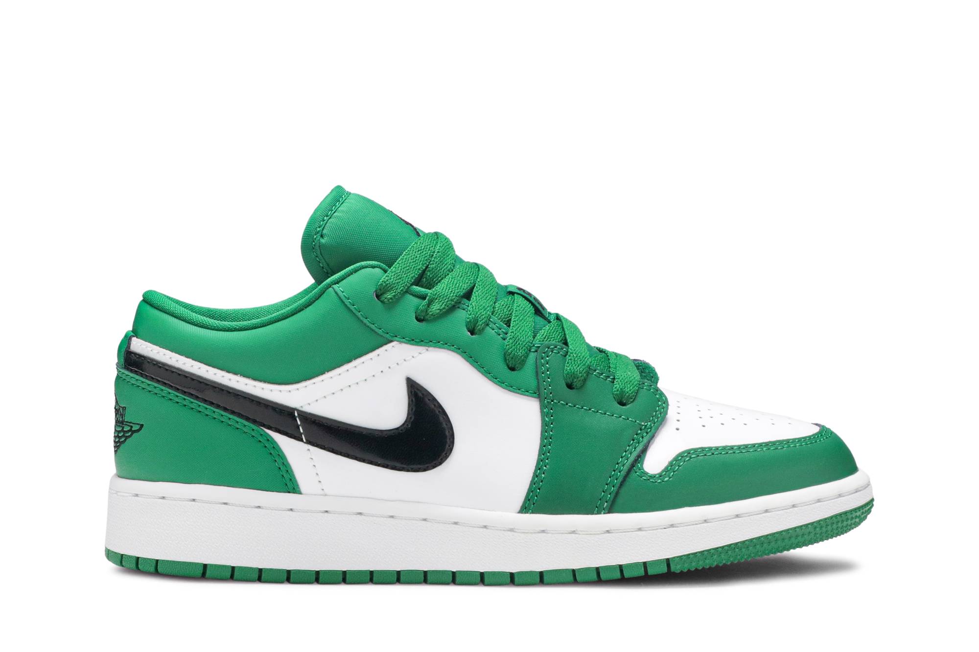 (Grade School) Air Jordan 1 Low 'Pine Green' 553560-301-8