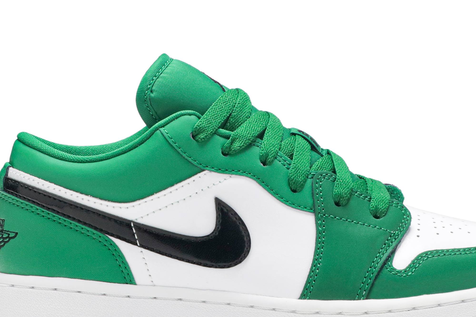 (Grade School) Air Jordan 1 Low 'Pine Green' 553560-301-5