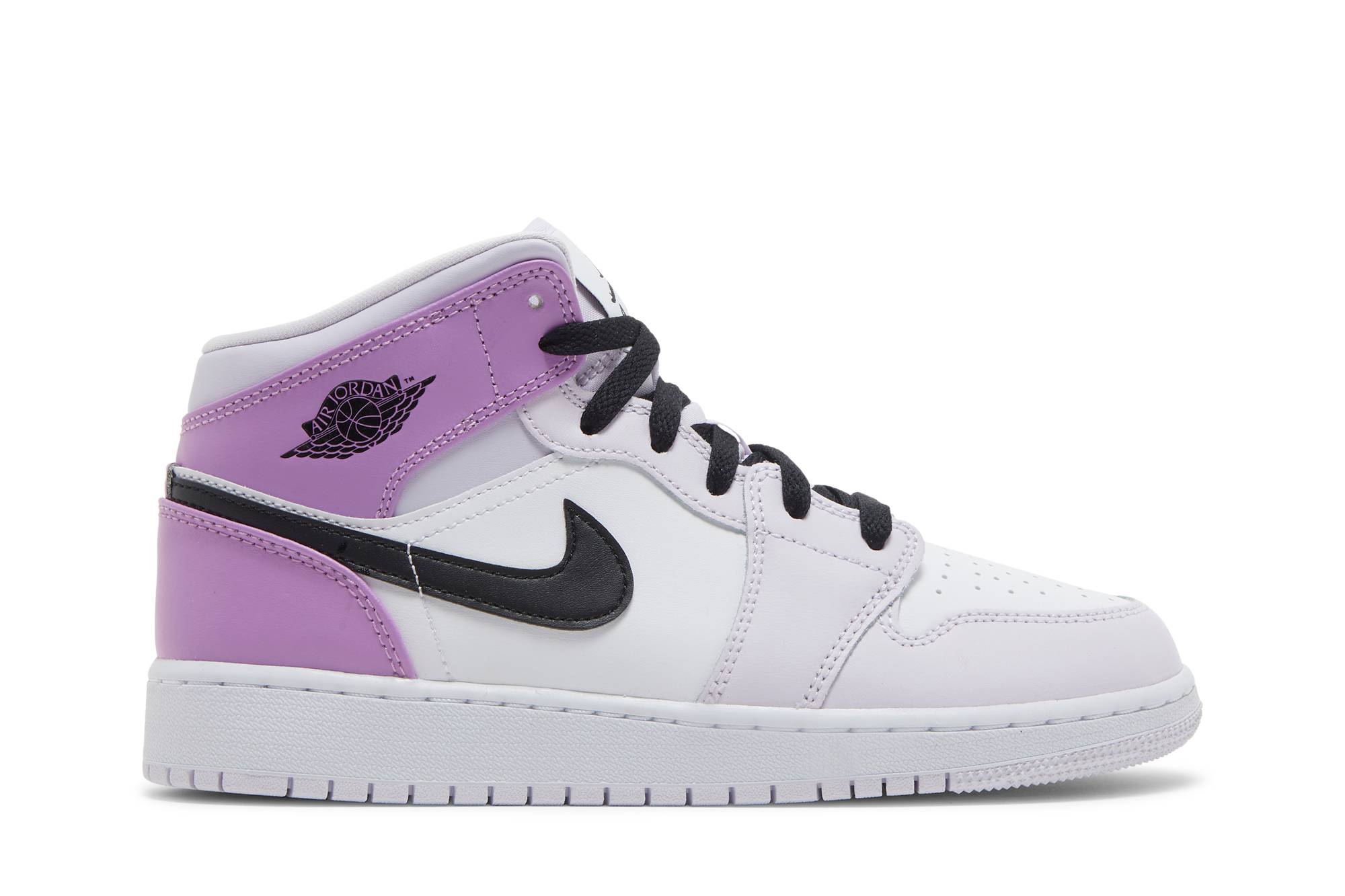 (Grade School) Air Jordan 1 Mid 'Barely Grape' DQ8423-501-8