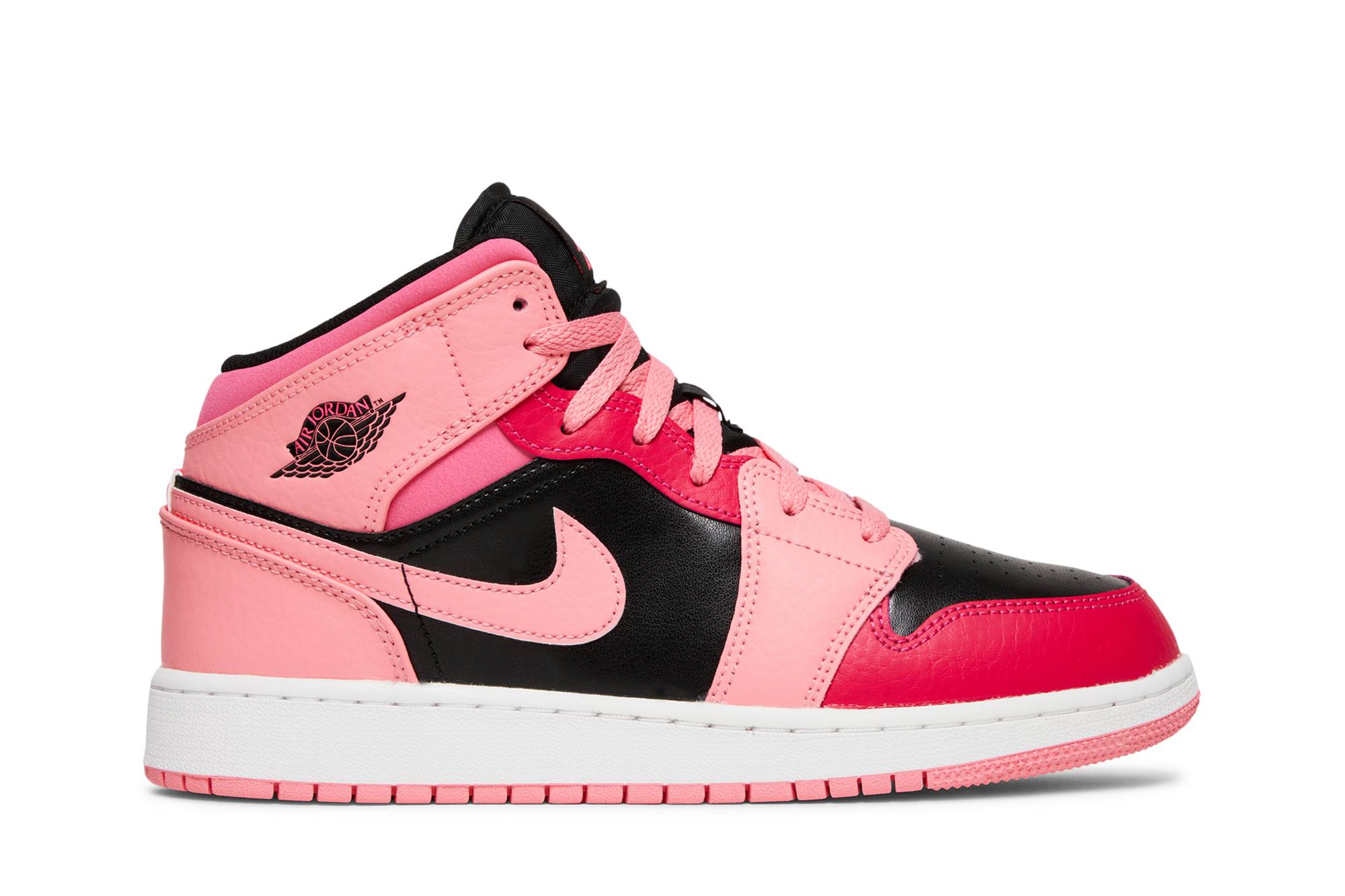 (Grade School) Air Jordan 1 Mid 'Coral Chalk' 554725-662-8