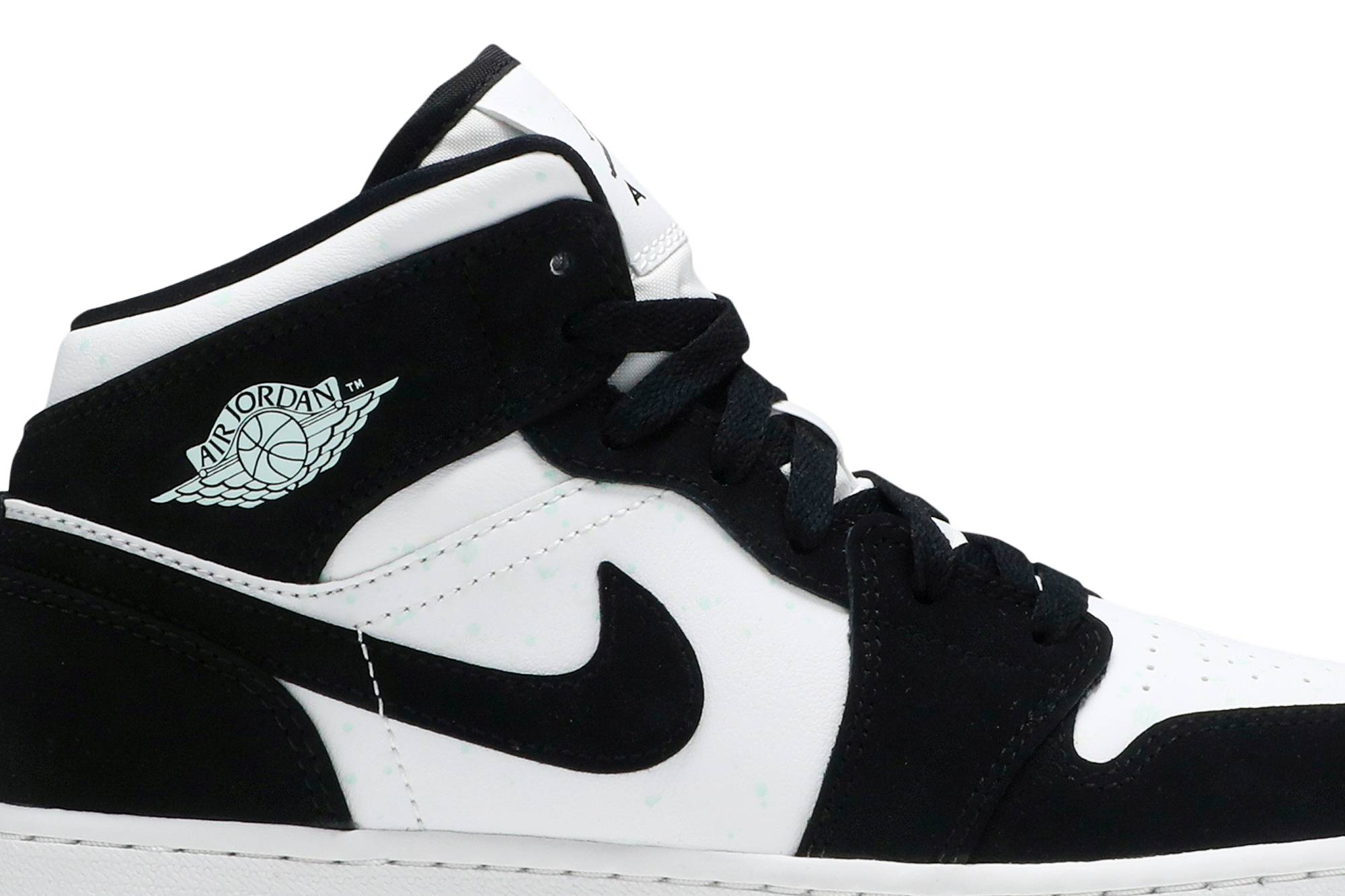 (Grade School) Air Jordan 1 Mid SE 'Glow in the Dark Panda' BQ6931-103-5