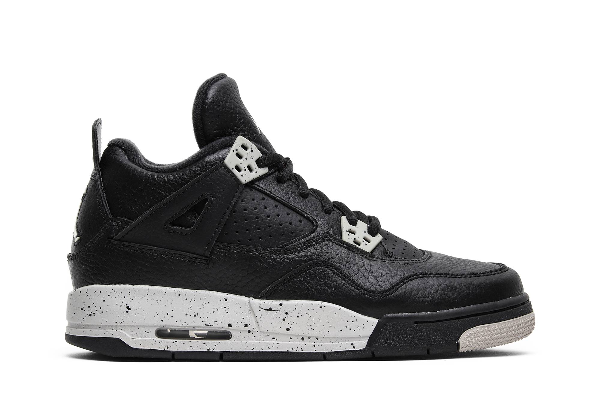 (Grade School) Air Jordan 4 Retro LS 2015 'Oreo' 408452-003-8