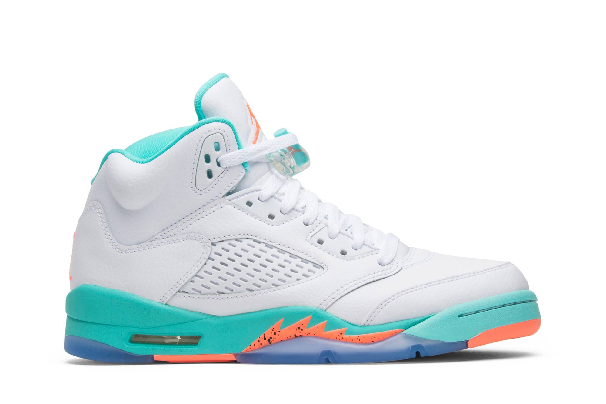 (Grade School) Air Jordan 5 Retro 'Light Aqua' 440892-100-7