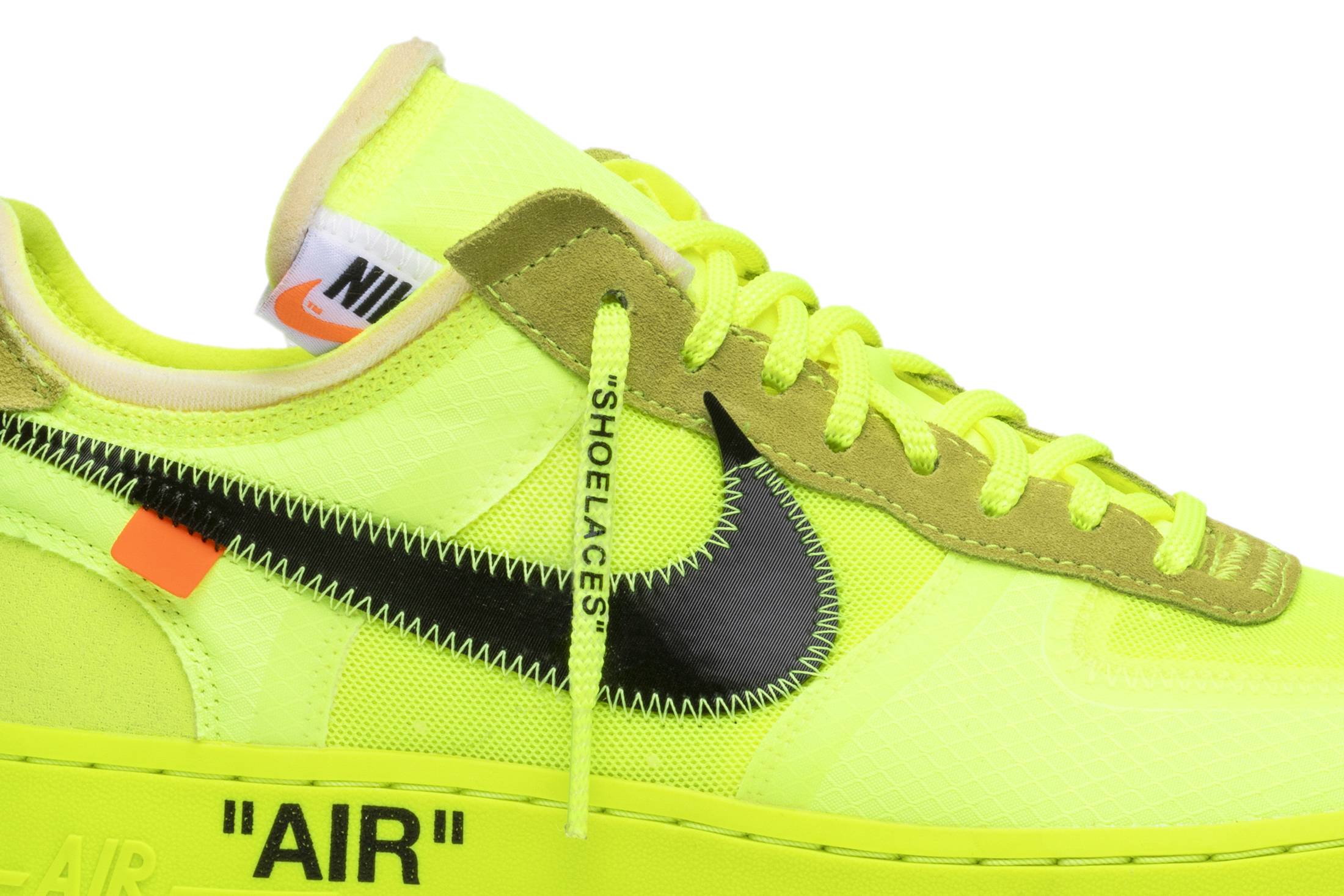 Off-White x Nike Air Force 1 Low 'Volt' [also worn by Jay Chou] AO4606-700-6