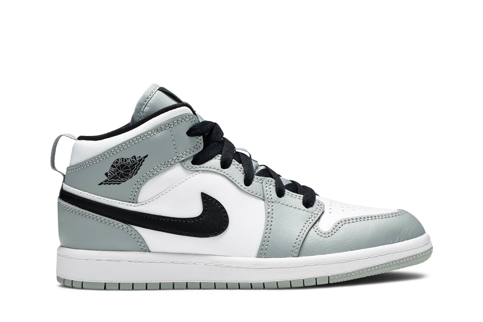 (Preschool) Air Jordan 1 Mid 'Light Smoke Grey' 640734-092-8