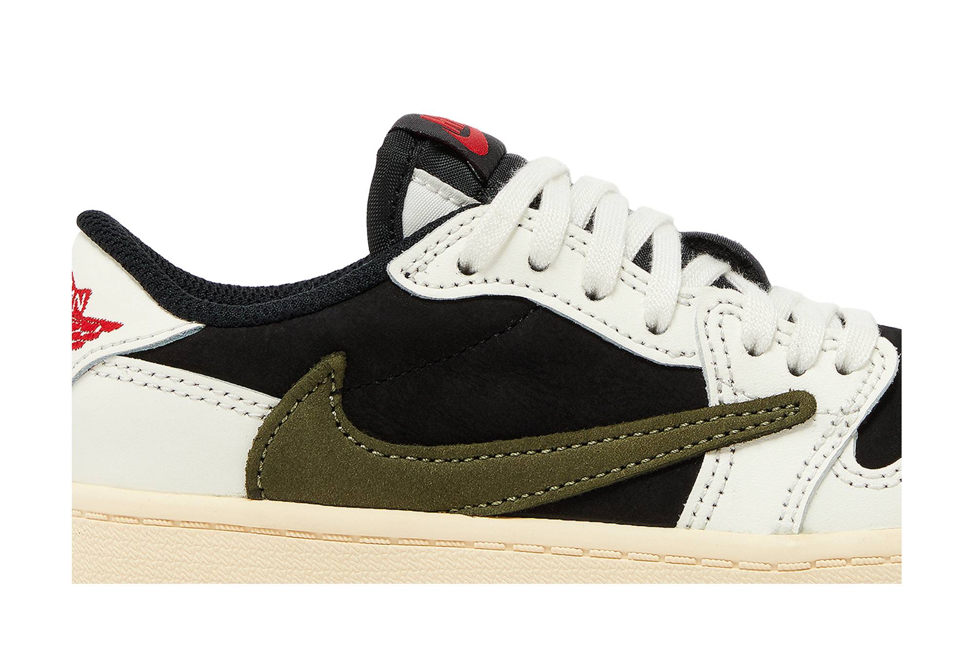 (Preschool) Travis Scott x Air Jordan 1 Low OG 'Olive' DZ5909-106-4