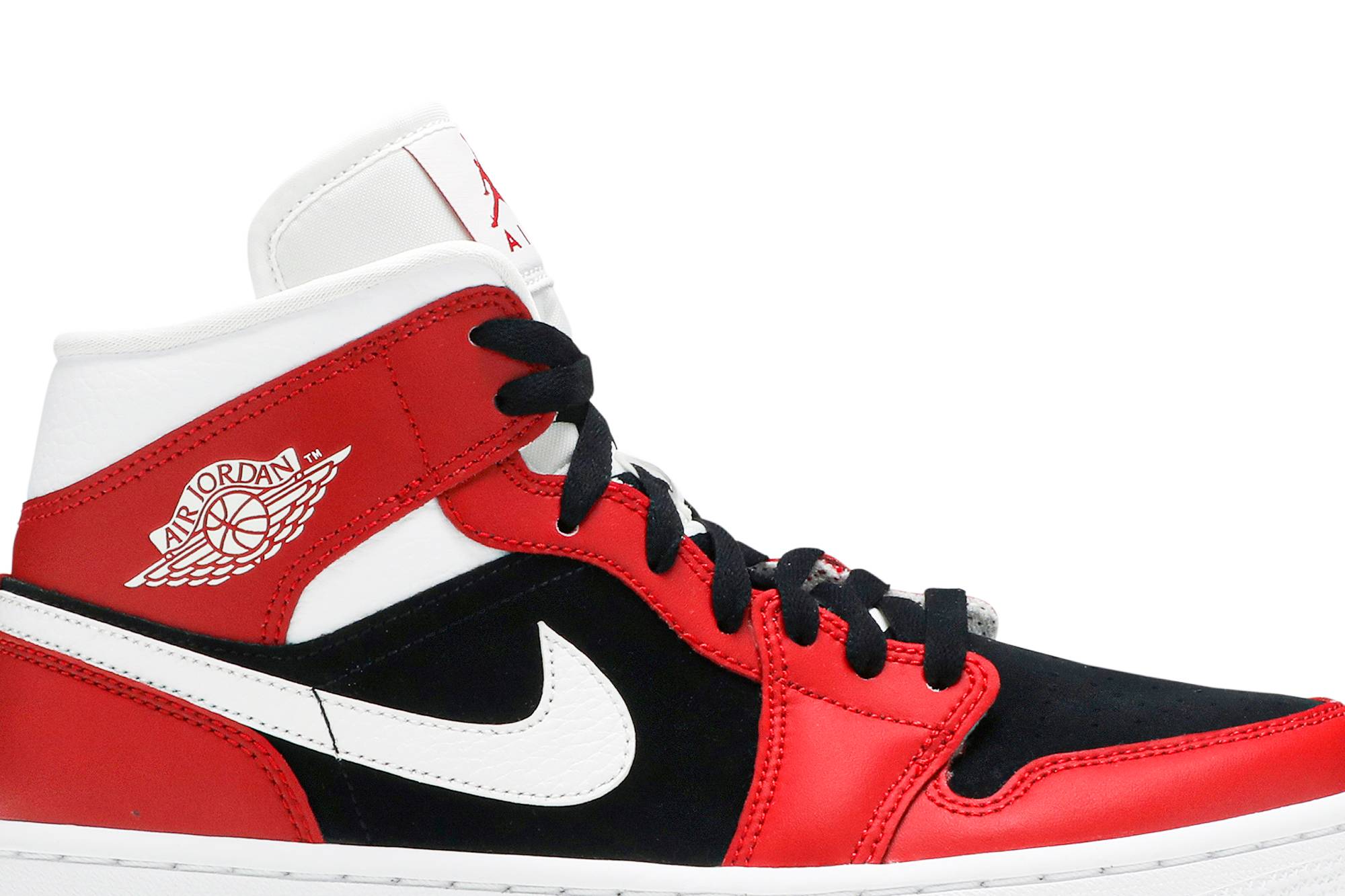 (Women) Air Jordan 1 Mid 'Gym Red Black' BQ6472-601-3