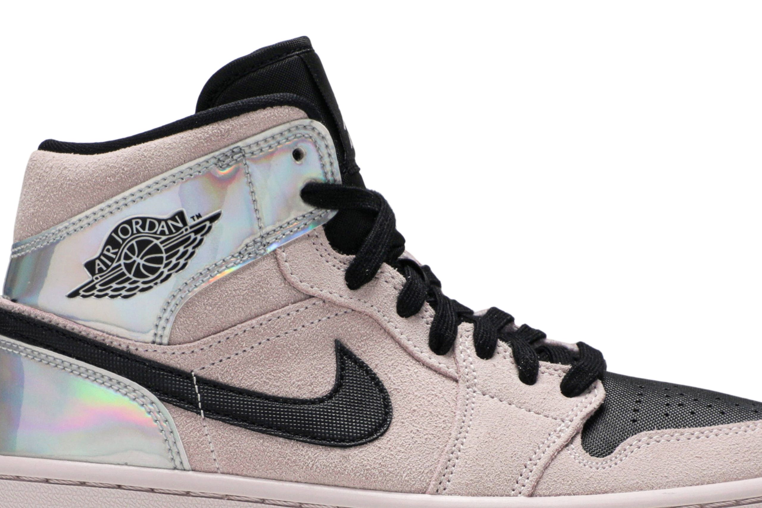 (Women) Air Jordan 1 Mid 'Iridescent' BQ6472-602-7