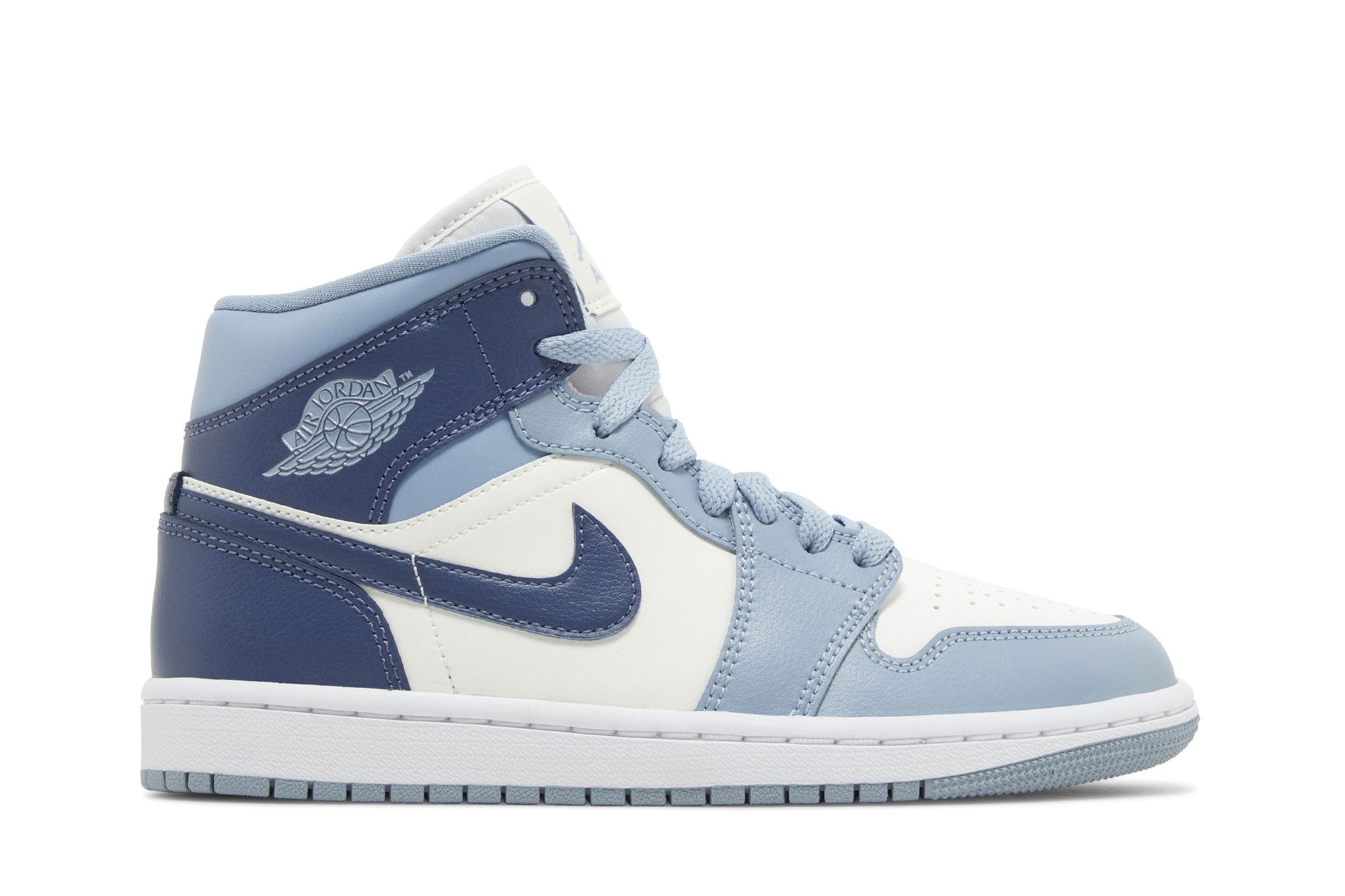 (Women) Air Jordan 1 Mid 'Sail Diffused Blue' BQ6472-140-8