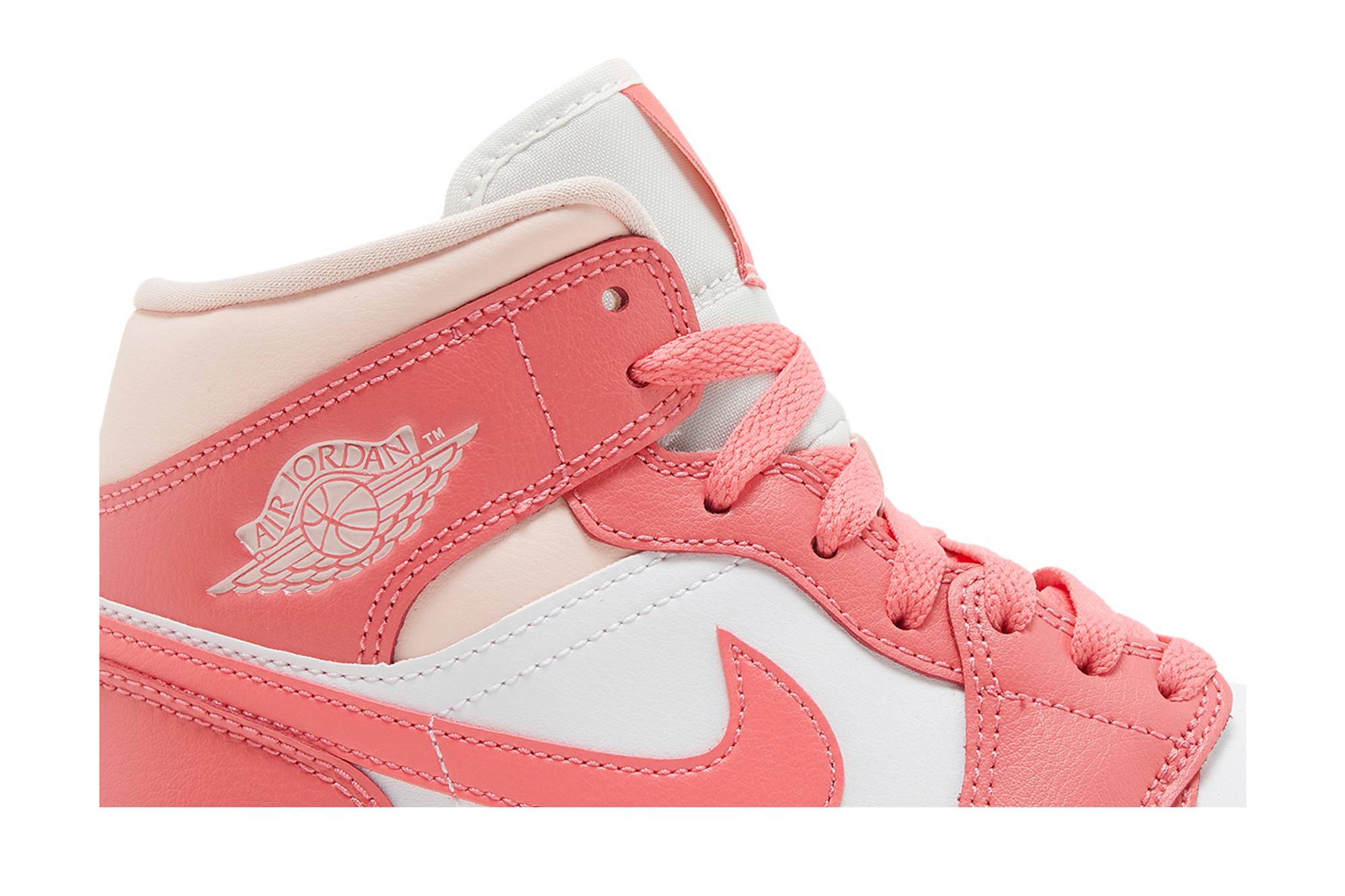 (Women) Air Jordan 1 Mid 'Strawberries and Cream' BQ6472-186-3