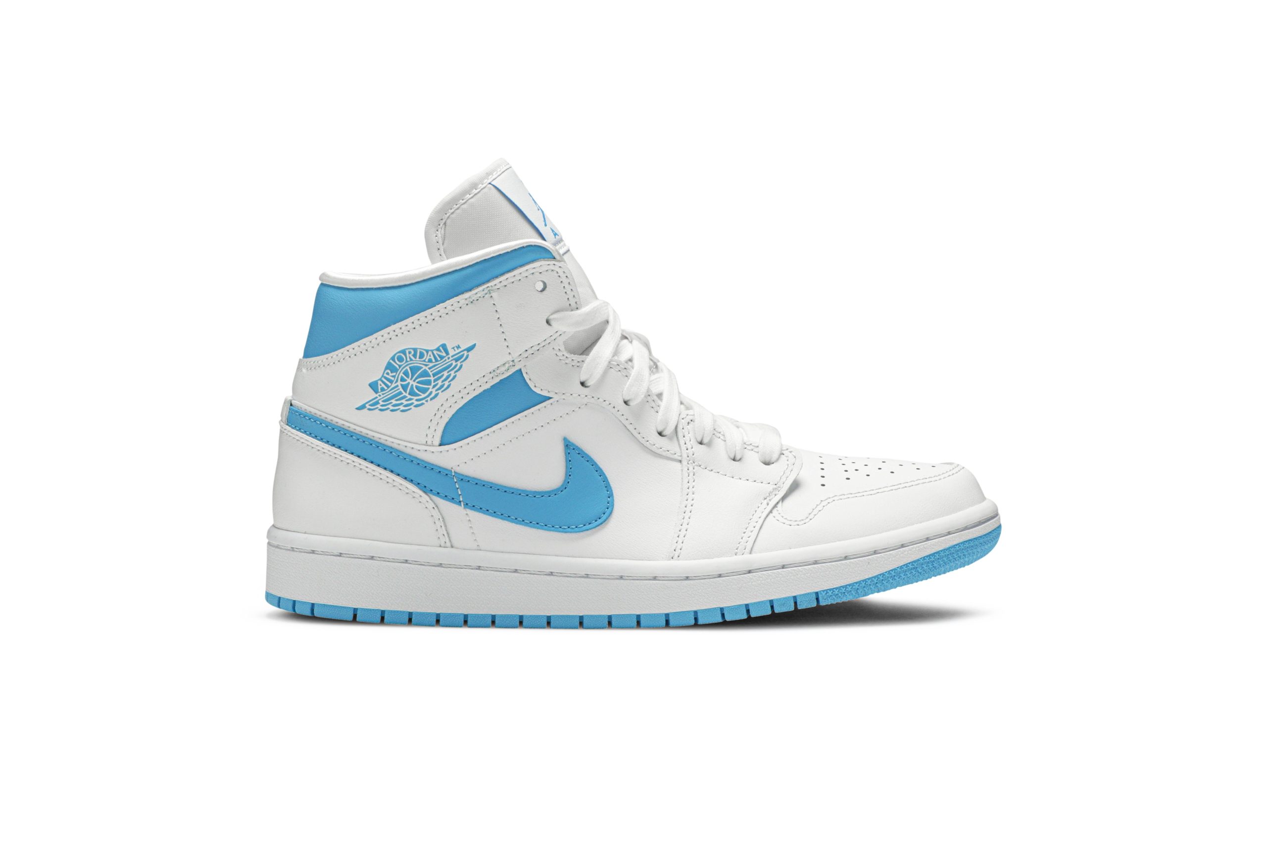 (Women) Air Jordan 1 Mid 'UNC' BQ6472-114-8