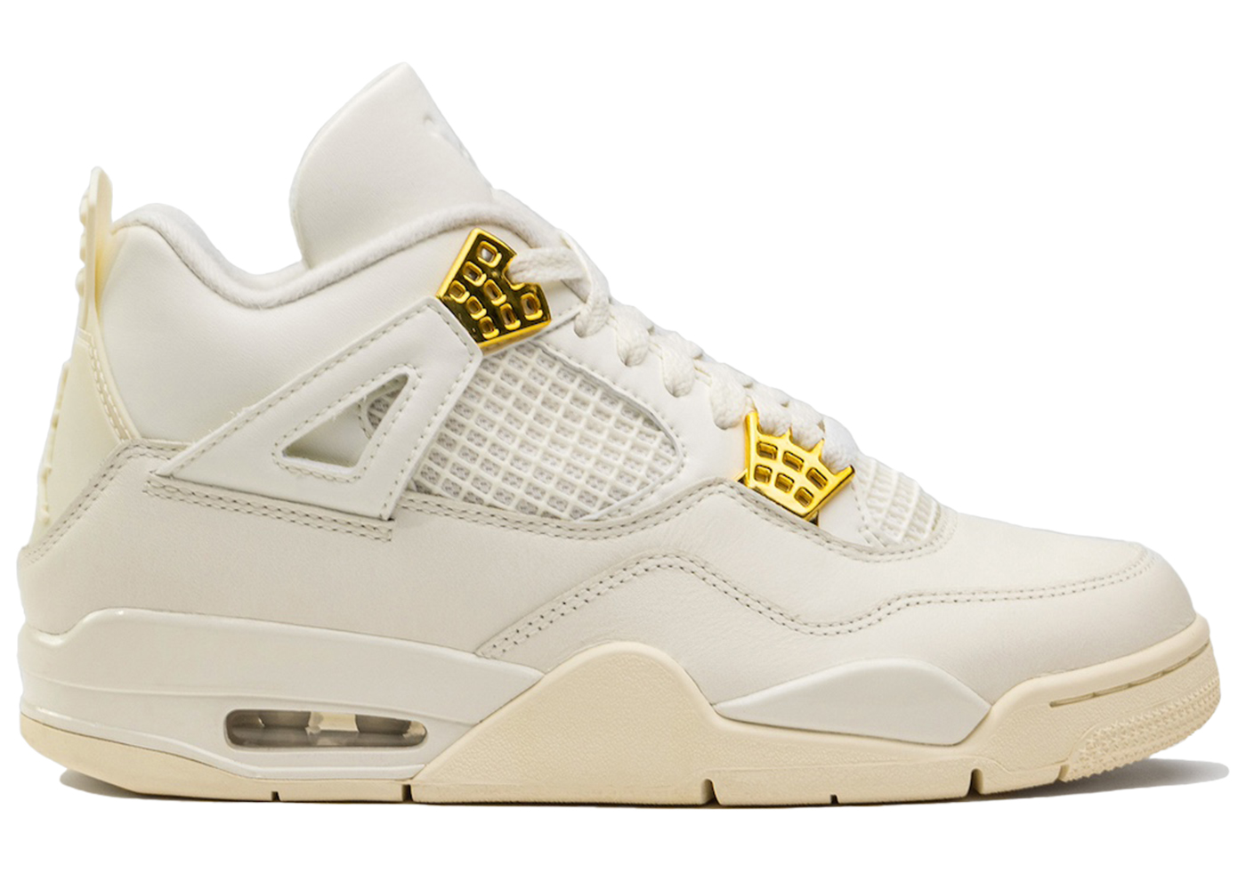 (Women) Air Jordan 4 Retro 'Metallic Gold' AQ9129-170-1