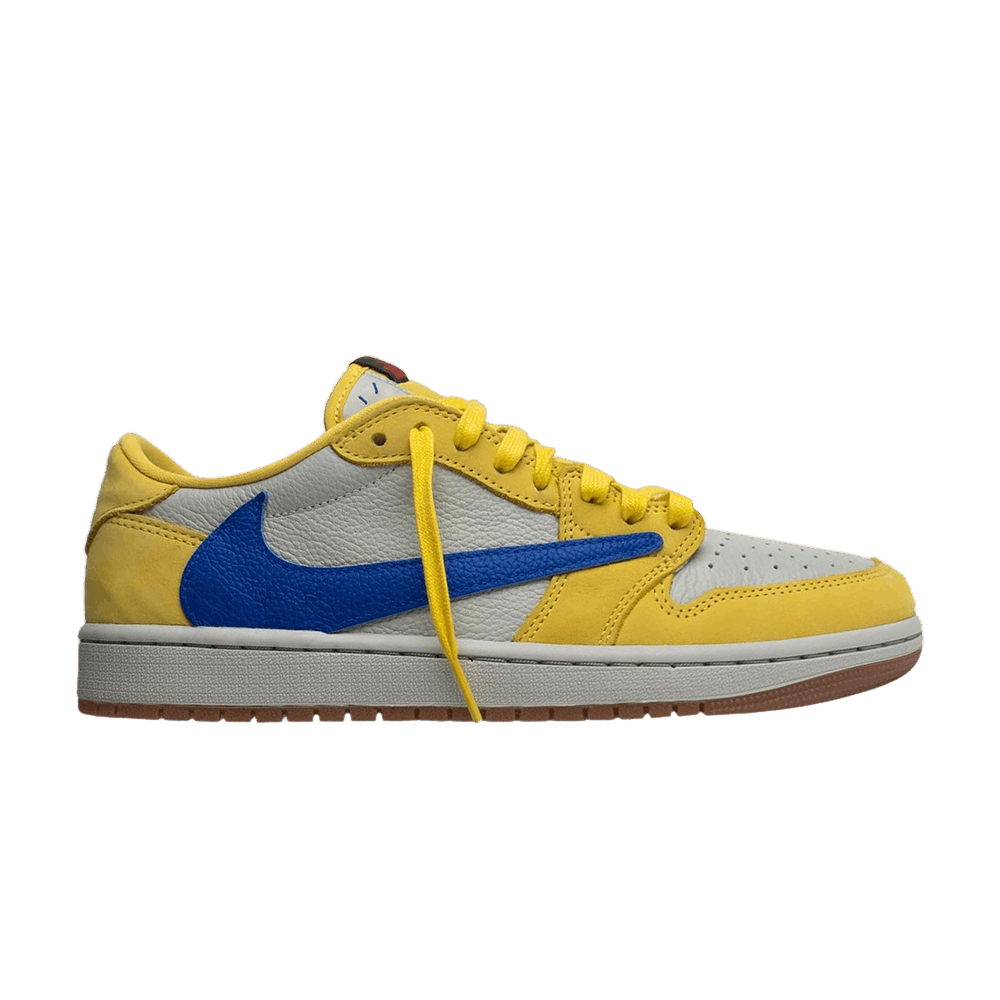 (Women) Travis Scott x Air Jordan 1 Retro Low OG SP 'Canary' DZ4137-700-1